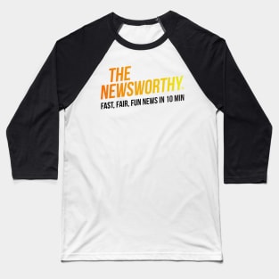 The NewsWorthy Orange Logo Baseball T-Shirt